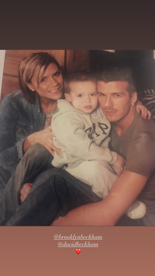 小贝贝克汉姆贝嫂,贝克汉姆带儿女海边玩耍图片