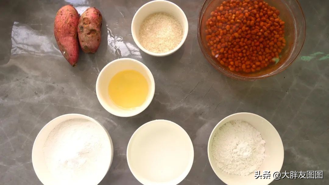 纯手工制作美食红豆切糕更糯微甜,切糕这样做软糯香甜