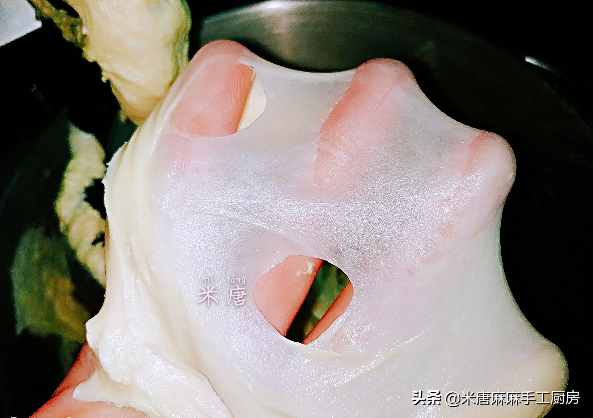 轻松get简单又好吃的蒜香吐司,米唐吐司面团