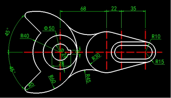 cad教程画重复圆,cad制作圆内基础图形