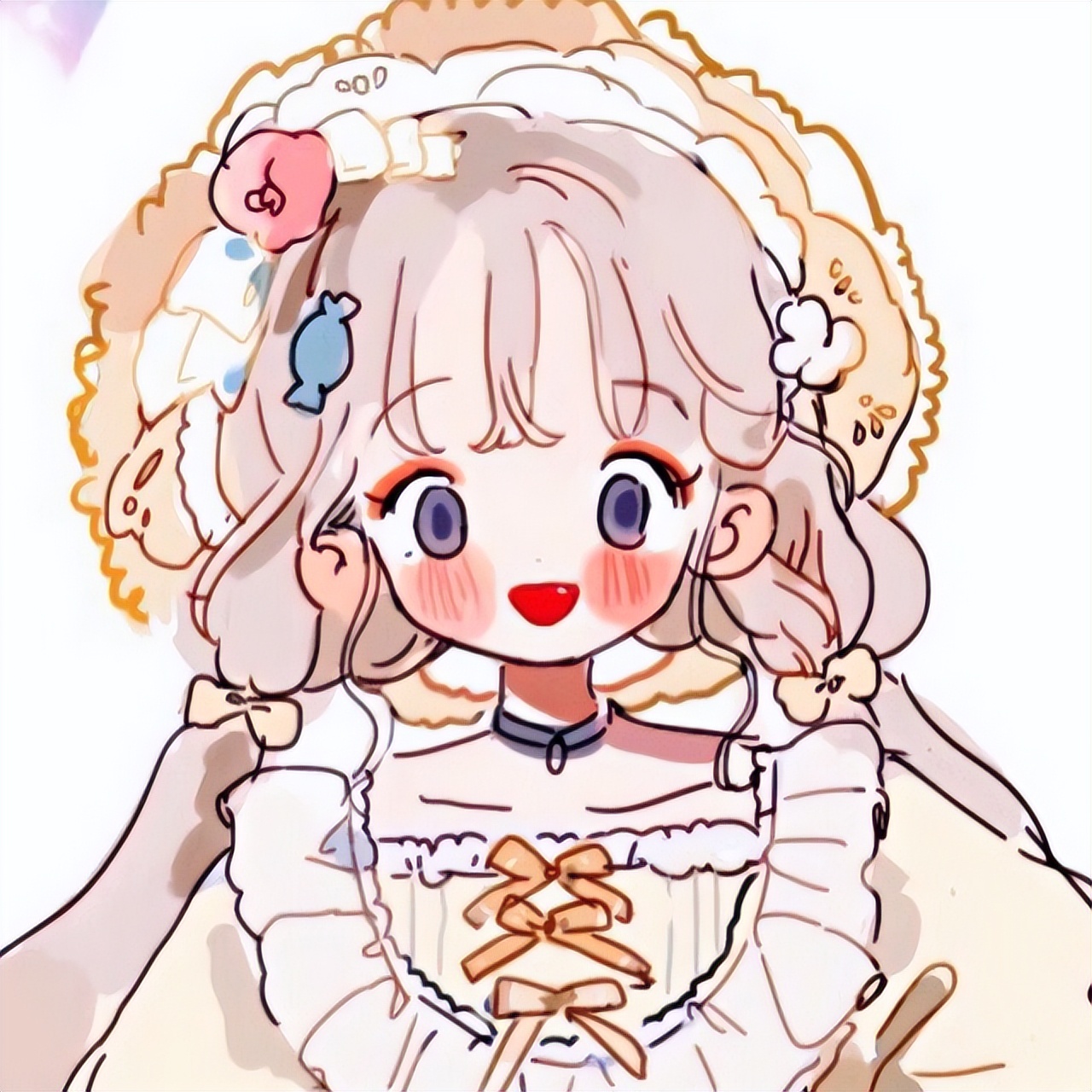 闺蜜头像加情侣头像同时用,一半闺蜜头像一半情侣头像