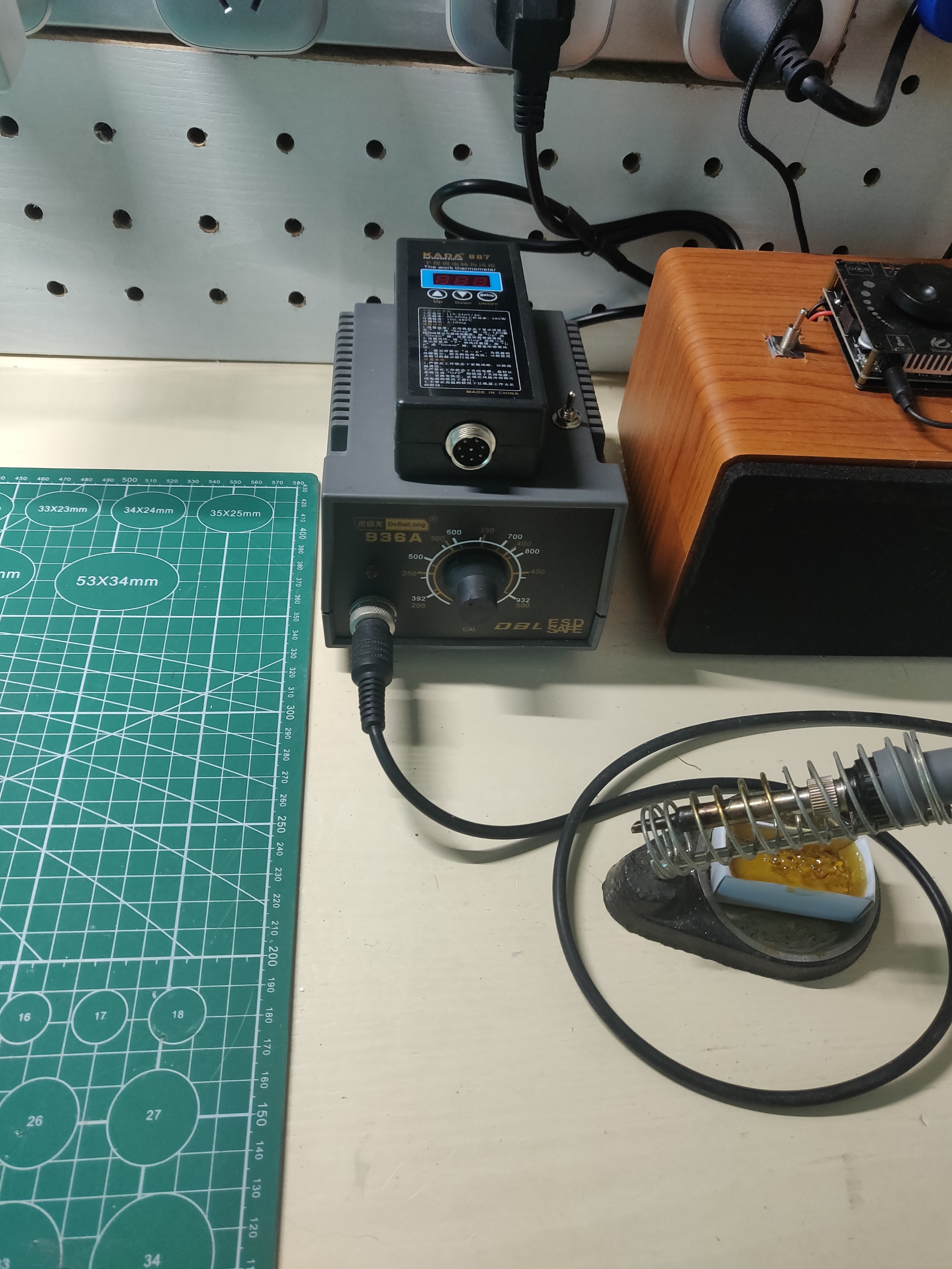 自制电烙铁吹风二合一焊台,电烙铁热风枪二合一拆机