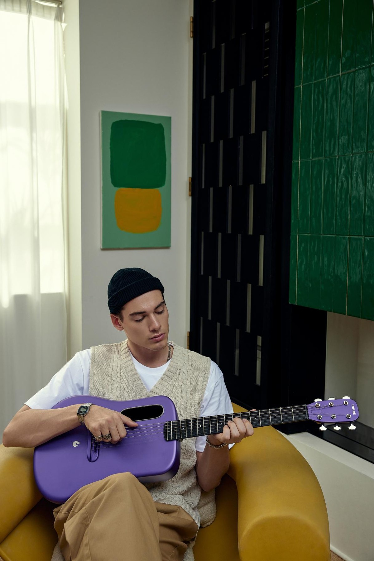 lavame4智能吉他,拿火吉他lavameplay怎么换音色