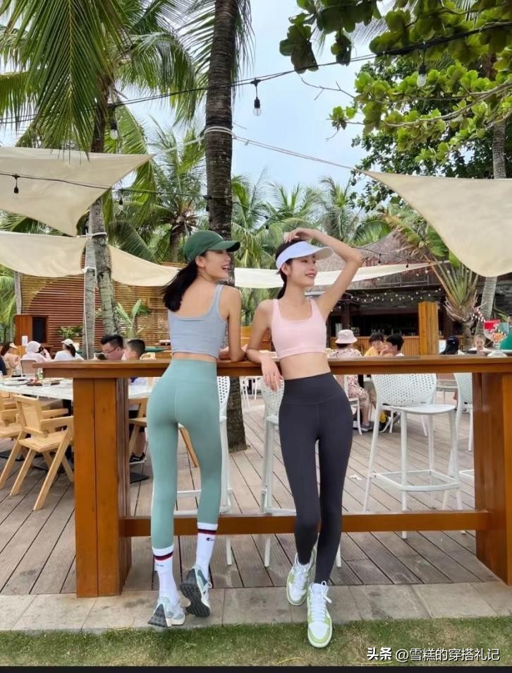 瑜伽服潮搭,新款瑜伽服搭配裤子
