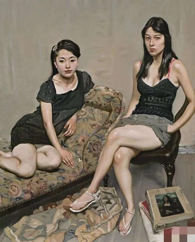 《女人体》画面露出体态丰腴、女子细嫩的肌肤充满了光感与透明感