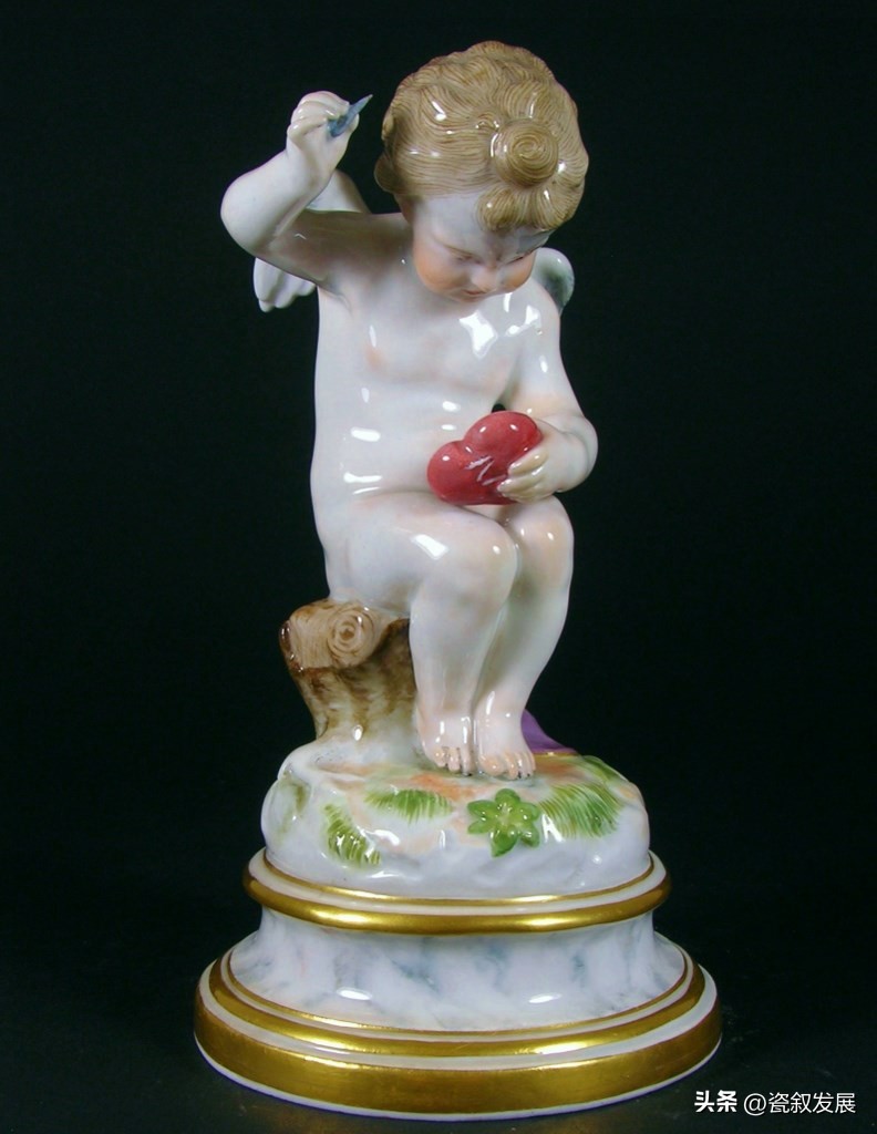 欧洲瓷器之祖-梅森Meissen制瓷厂-爱神丘比特“爱”主题瓷塑（1）