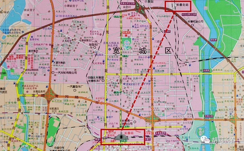 长春市东天西胡同在哪,长春北站在凯旋路附近吗