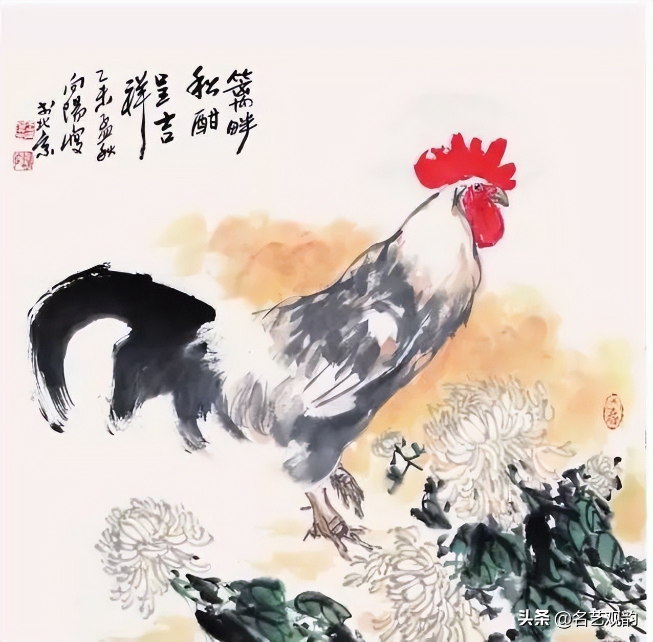 十二生肖鸡画法步骤,鸡的画法简笔画步骤