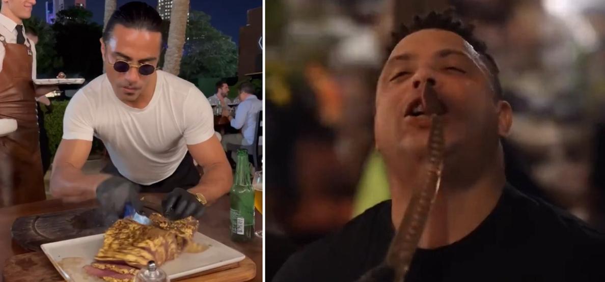 巴西吃金箔牛排撒盐哥,巴西金箔牛排