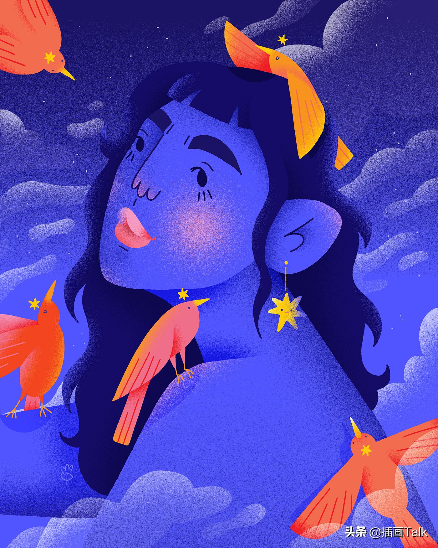 巴西插画大师手绘稿,巴西插画师gabriel图