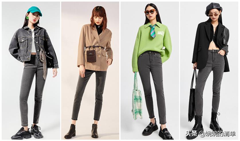 冬季黑色外穿小黑裤显腿瘦,冬天显瘦秘笈光腿神器加绒牛仔裤