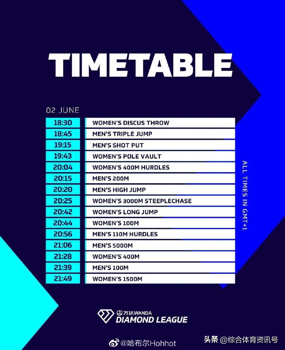 2023世界田联钻石联赛意大利,国际田径钻石联赛佛罗伦萨站赛程