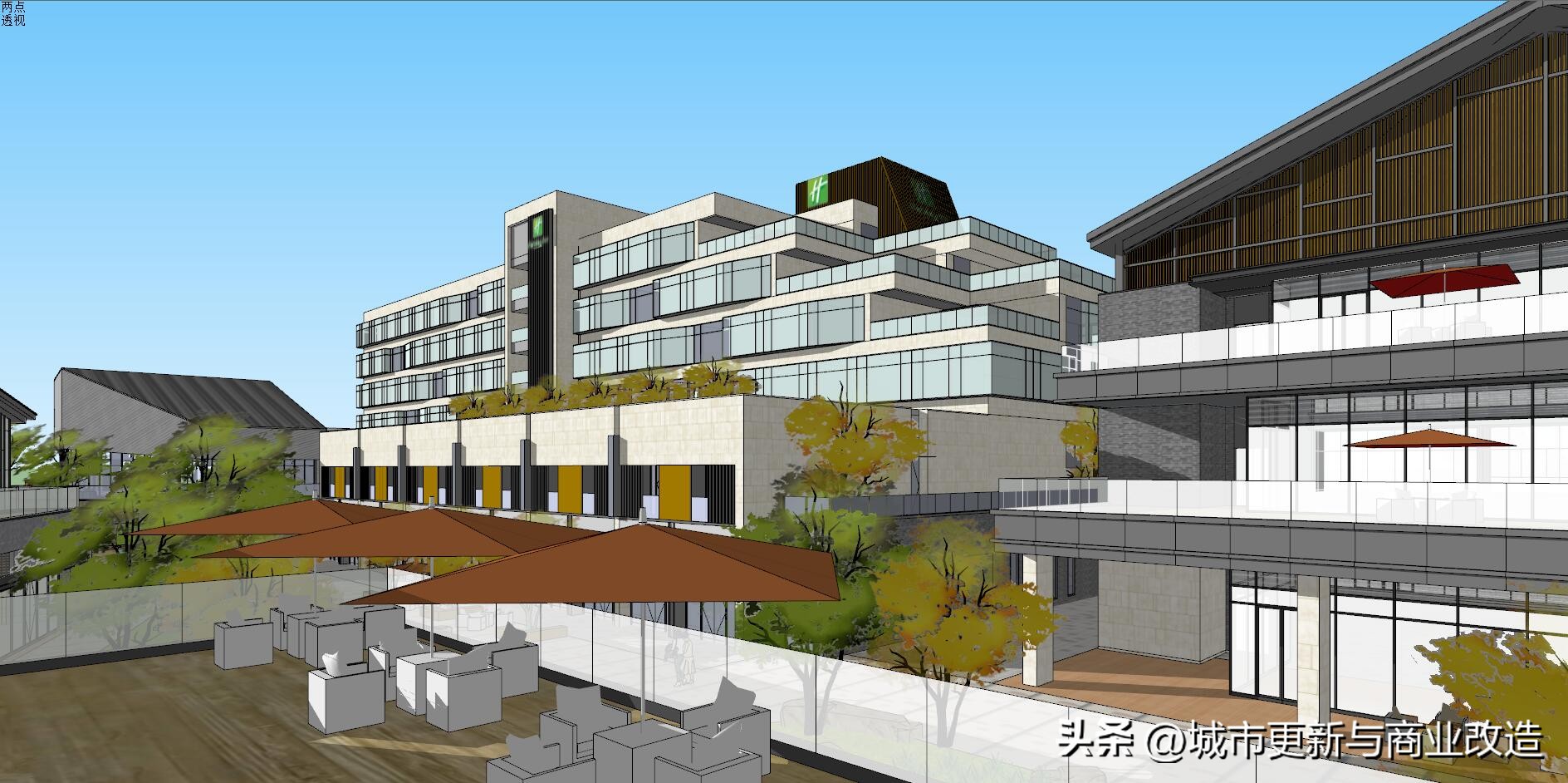 商业街区建筑设计平面图,商业街建筑设计手绘图