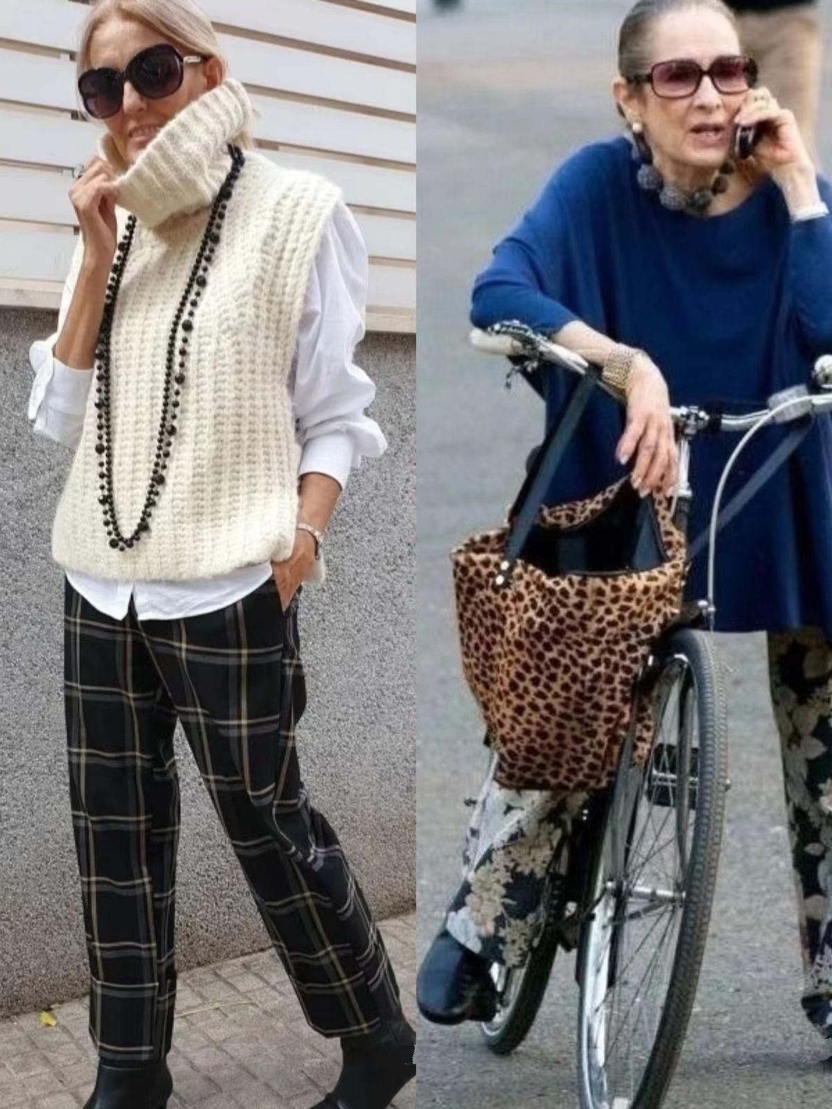 外国奶奶的冬季穿搭,时尚奶奶冬季潮流气质穿搭