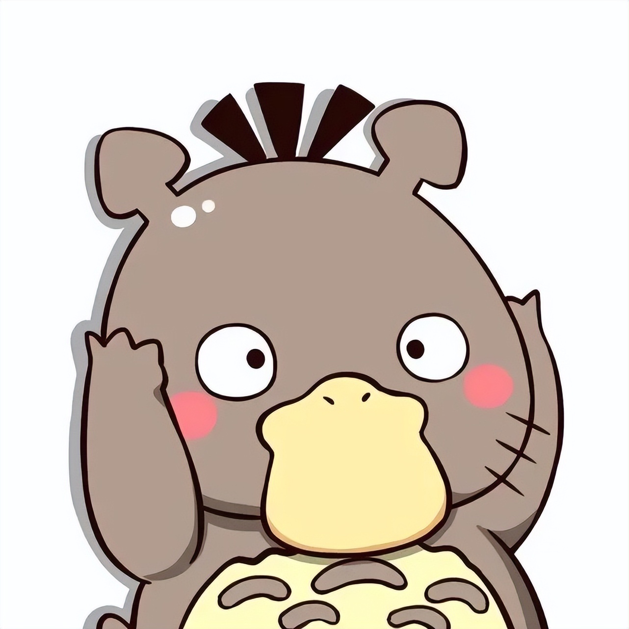 动物头像可达鸭,可达鸭情侣头像一对