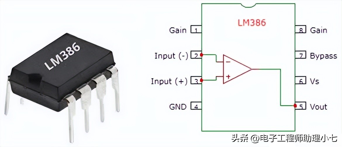 lm386音频放大电路怎么装,lm386典型放大电路
