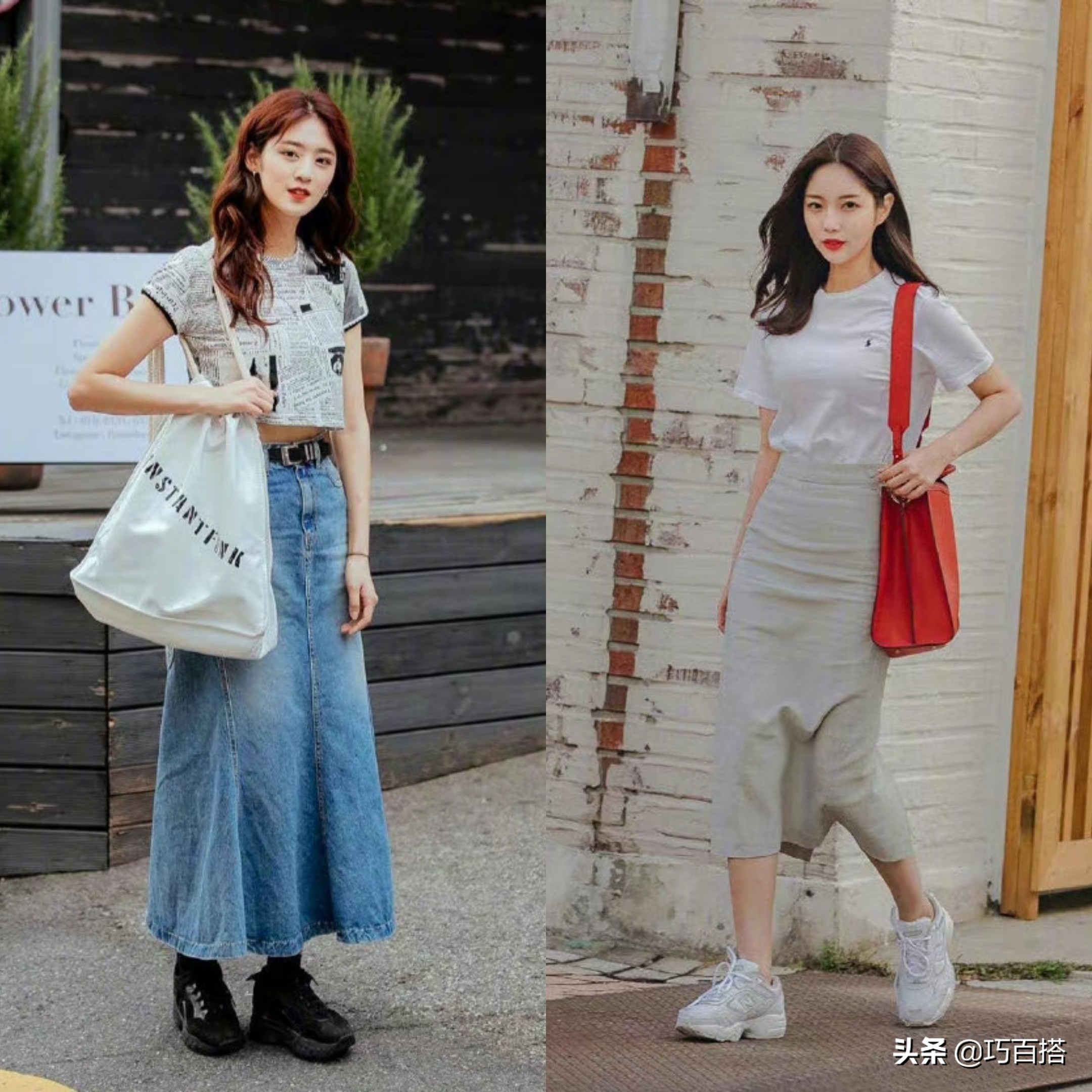 韩国明星街拍穿搭,韩国街拍穿搭素人