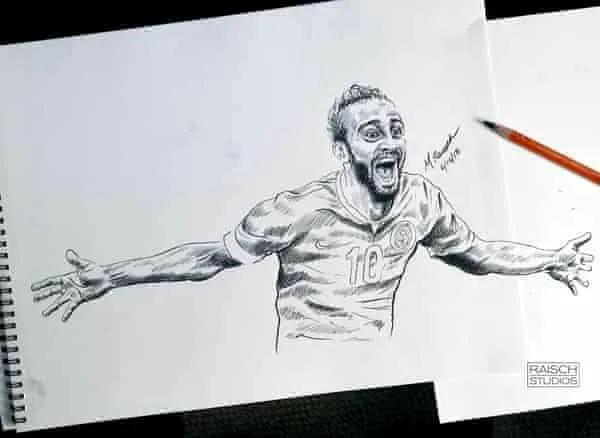 四大球星世界杯彩绘,历届世界杯的球星经典图片