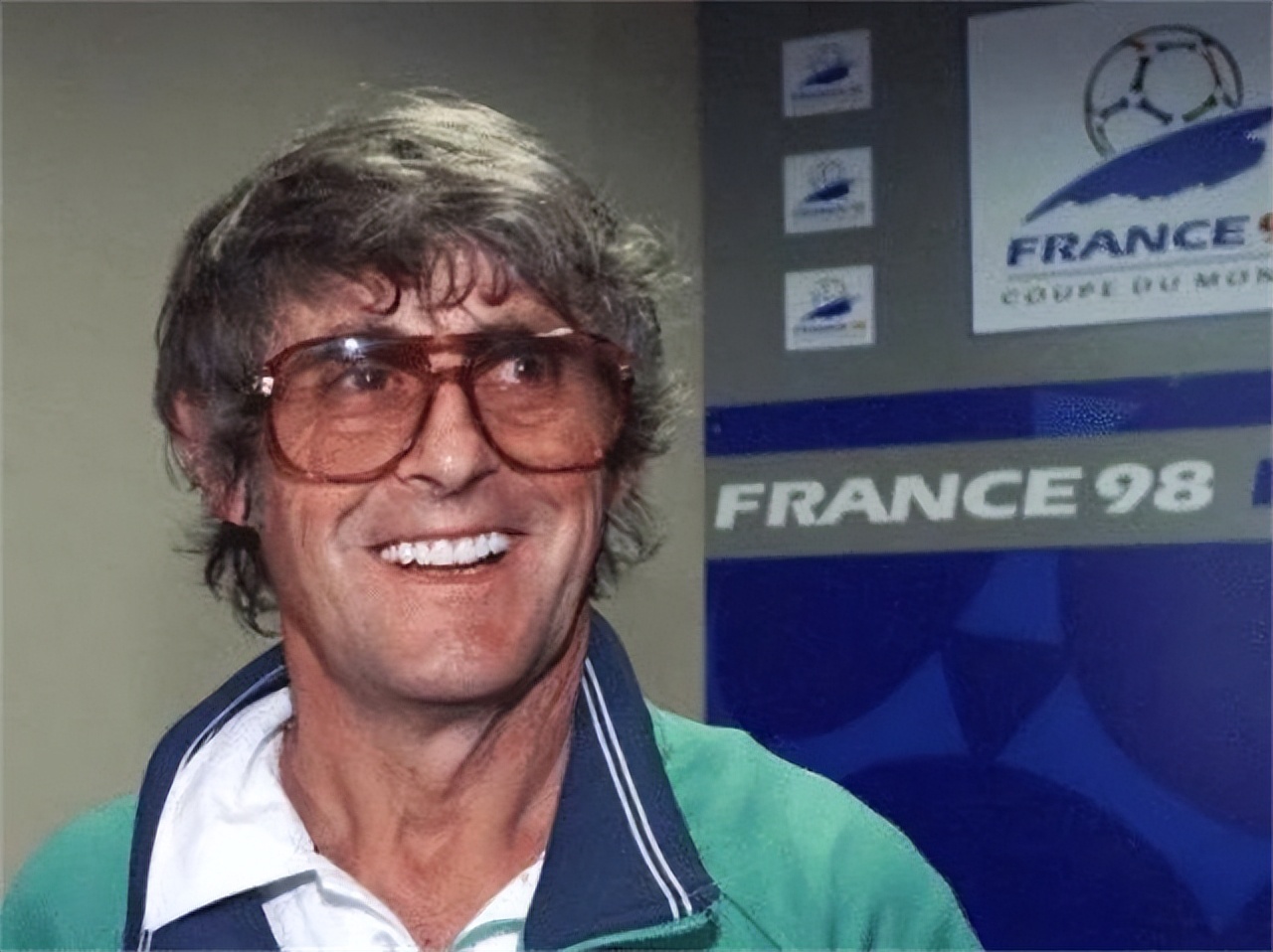 足球女记者李响与米卢,中国采访米卢的女记者