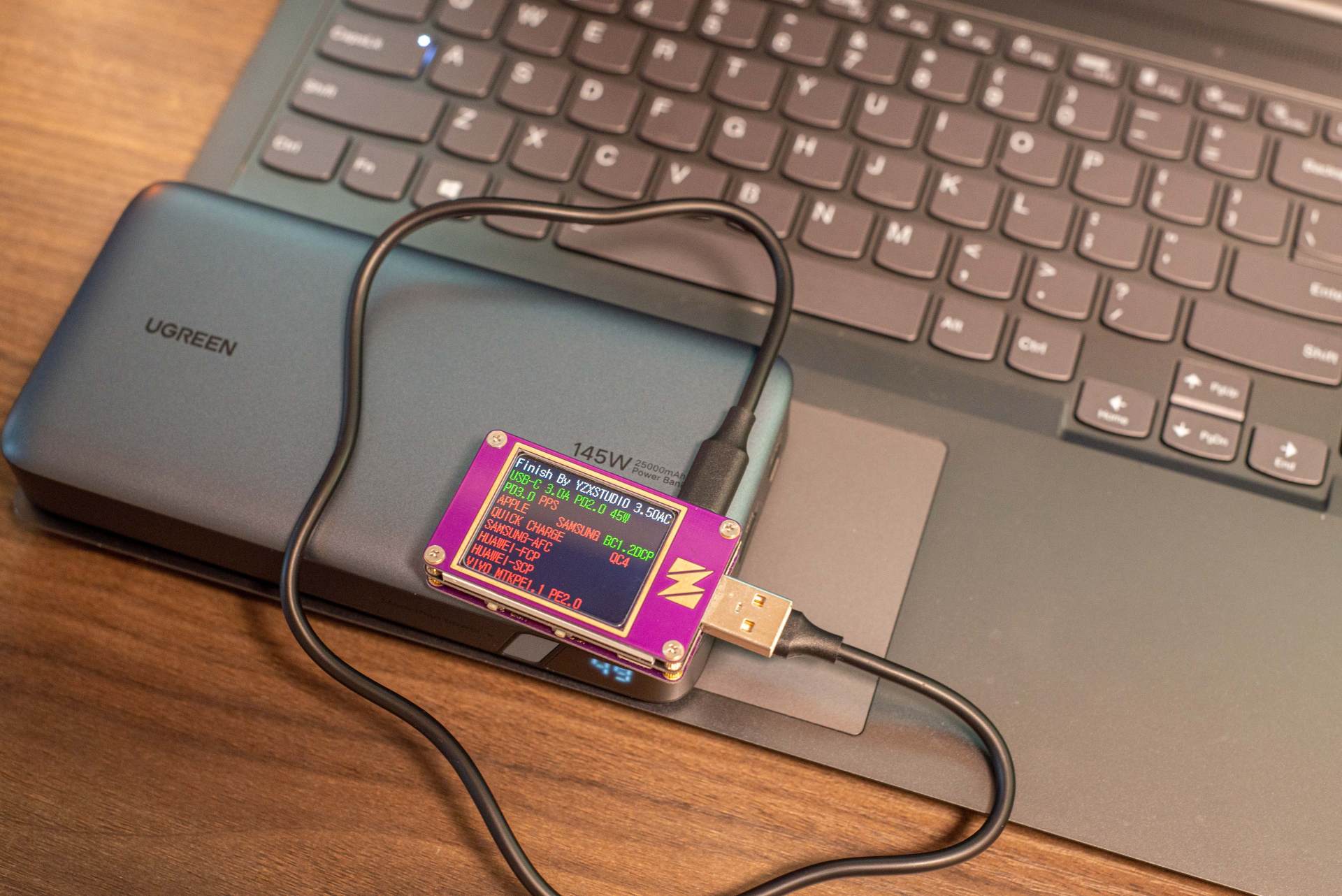 绿联145w充电宝如何开启快充,绿联充电宝双向快充