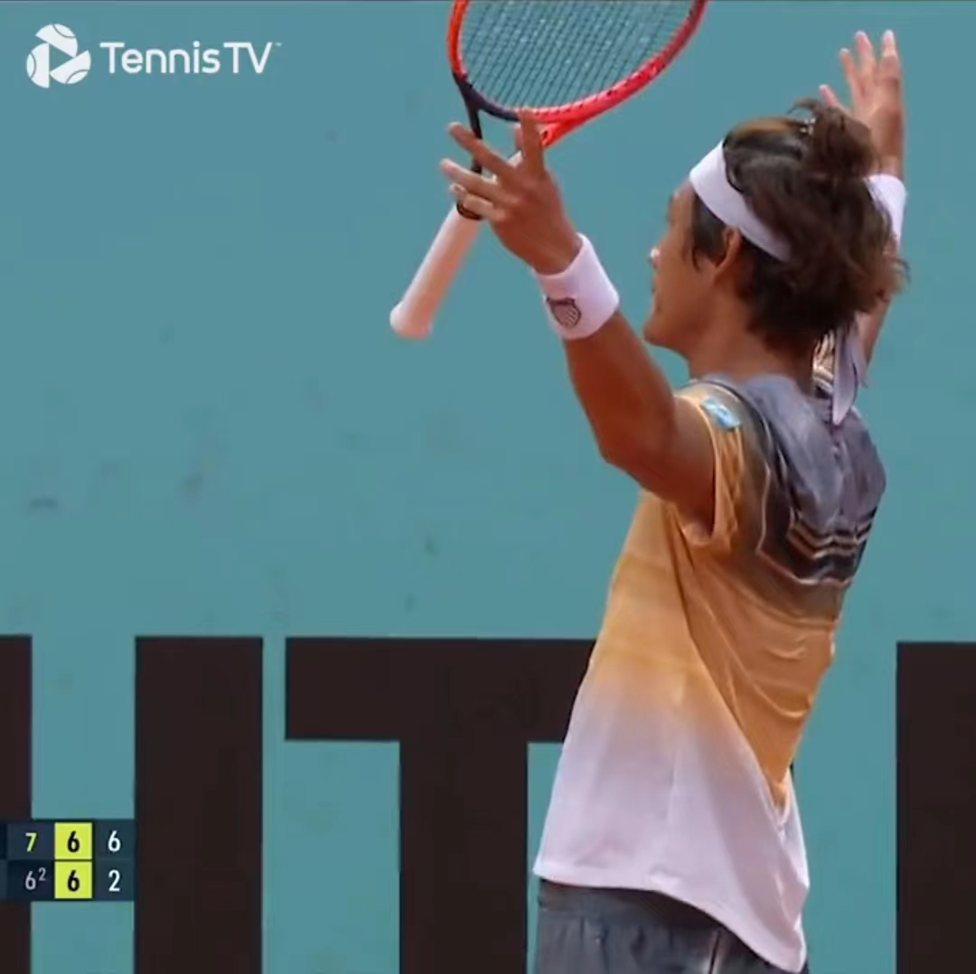 🎾惊喜！突破！张之臻创历史打进马德里大师赛16强