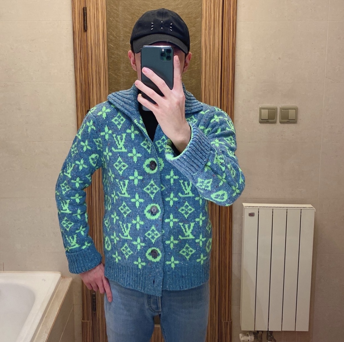 edition牦牛绒长款毛衣开衫外套,louisvuittonmonogram提花摇粒绒外套