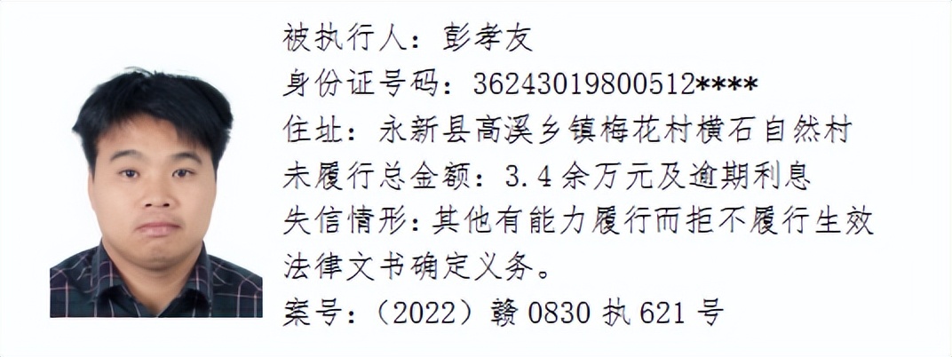 欠了几千元都不还，和他们打交道请小心！吉安这64人被曝光！