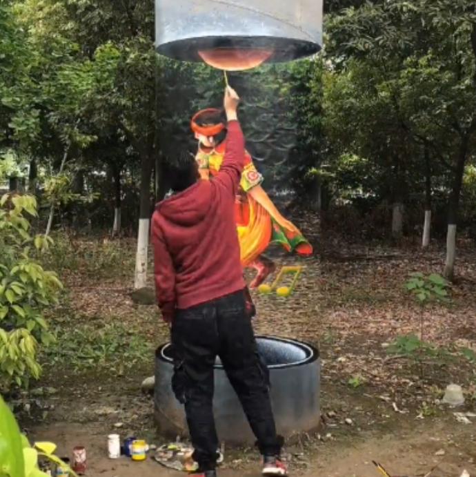 神笔马良李佳月作品,神笔马良3d立体画