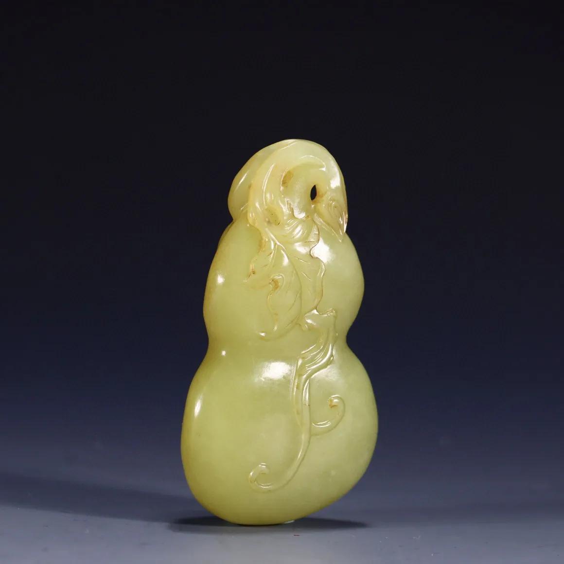 和田玉葫芦手把件图片及价格,黄玉葫芦摆件什么材料