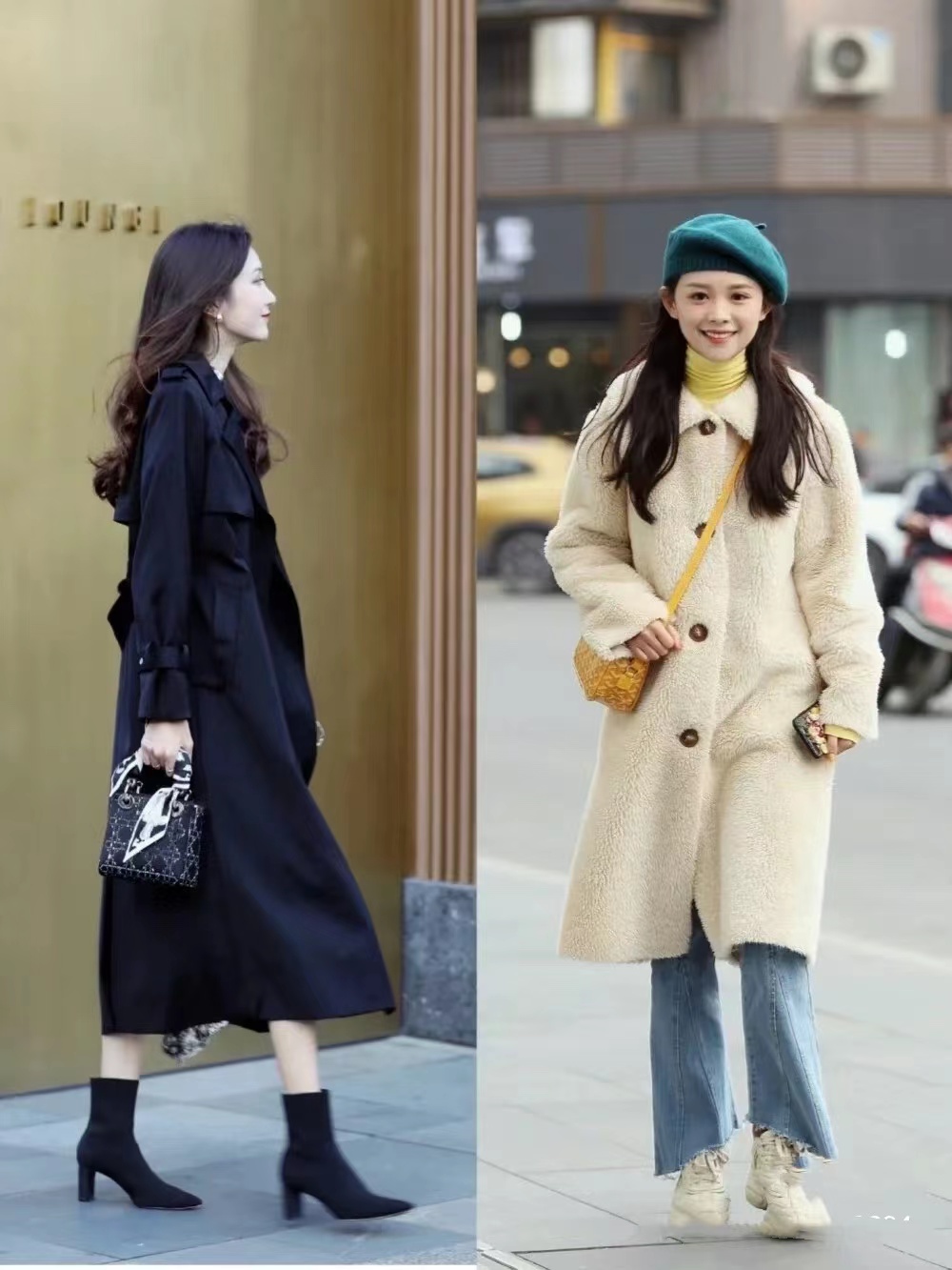 米白色大衣可以搭配什么高跟鞋,红色大衣女冬怎么搭配高跟鞋