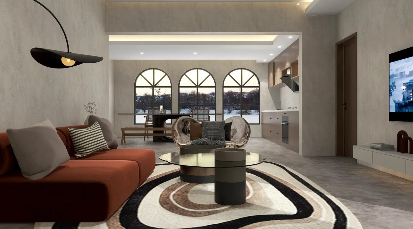 家装风格效果图大全轻奢110平,轻奢风格家装餐厅平面图