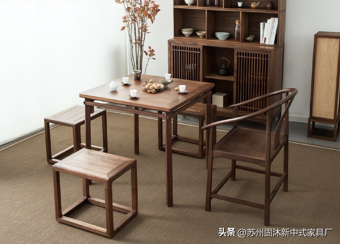 家具是原木风格治愈系小户型,原木家具现代简约风