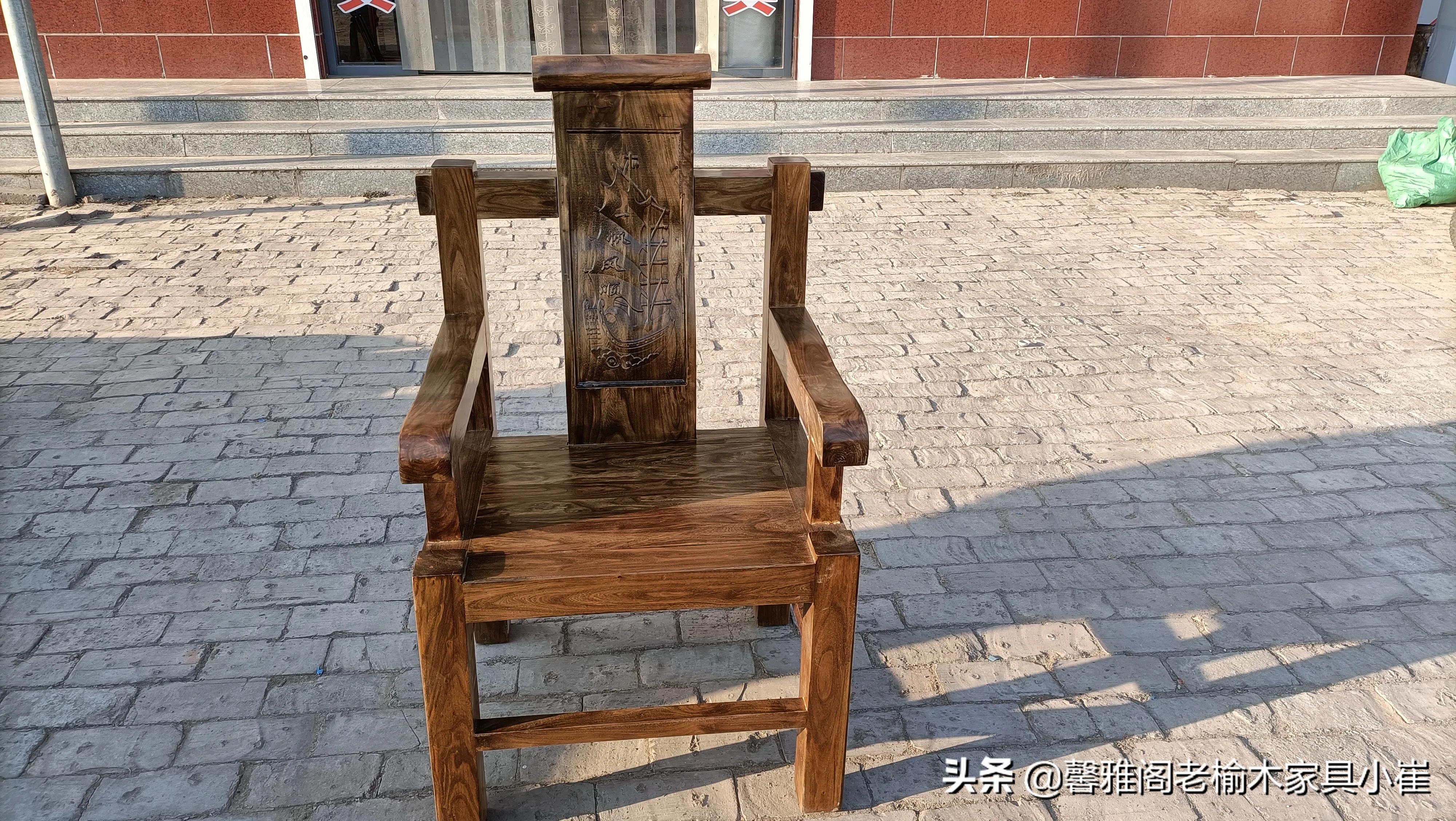 老榆木中式茶道桌价格,老榆木茶桌椅一体