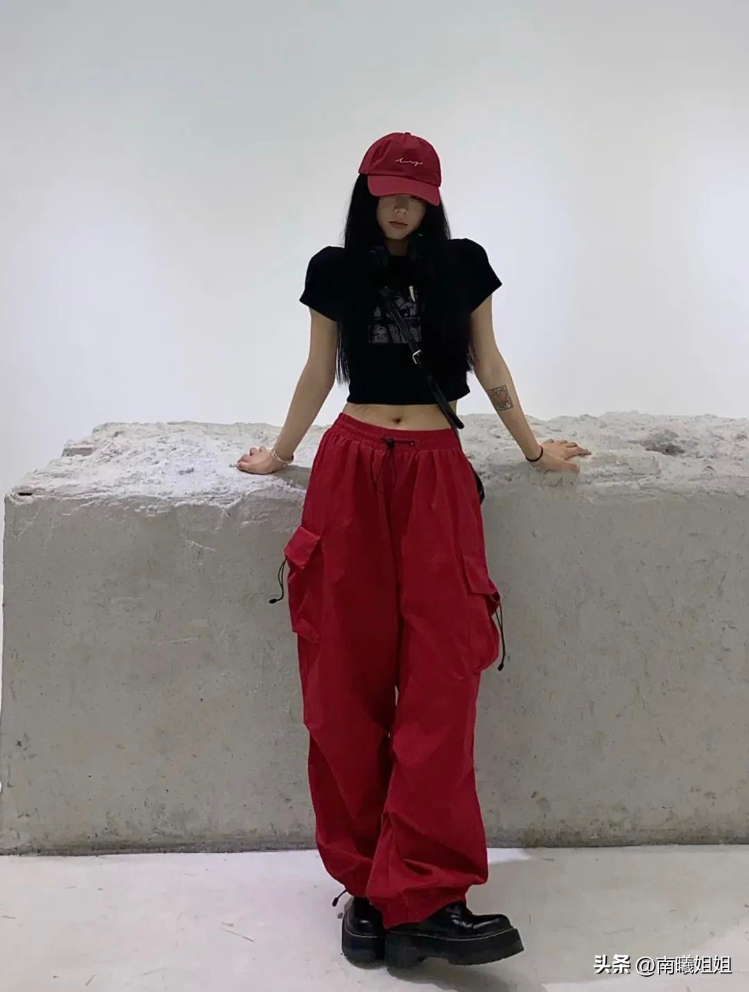 欧阳娜娜夏季工装裤,欧阳娜娜同款串标裤