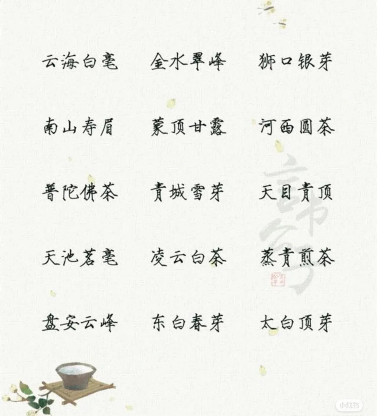 你能说出几个优雅的茶名,茶文化盘点十大唯美茶名