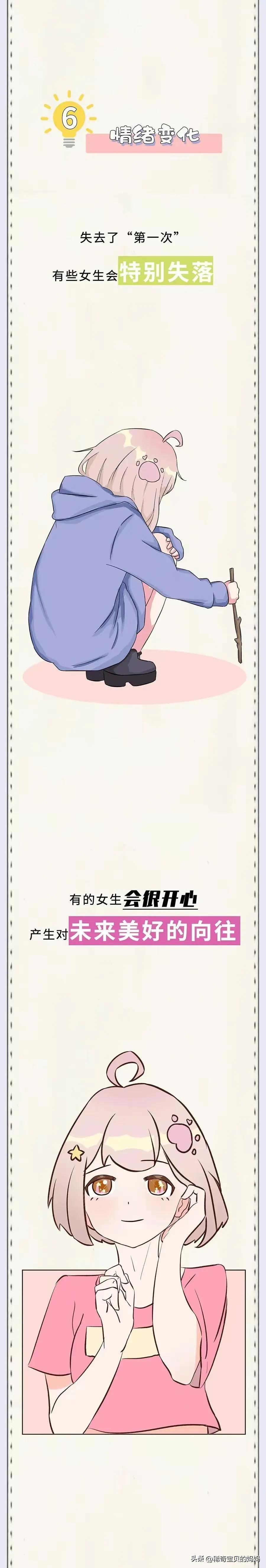 女生姨妈前后四个阶段漫画,女生的一生要经历几个阶段漫画