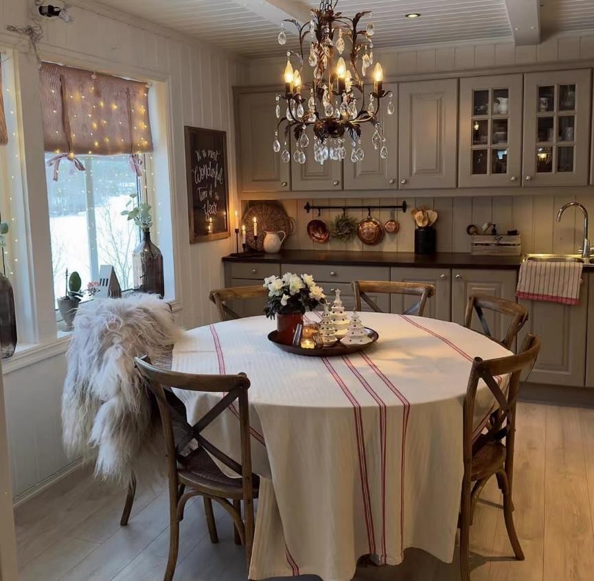 54岁挪威太太亲手布置家，改造旧家具自己做手工，不奢华却暖暖的