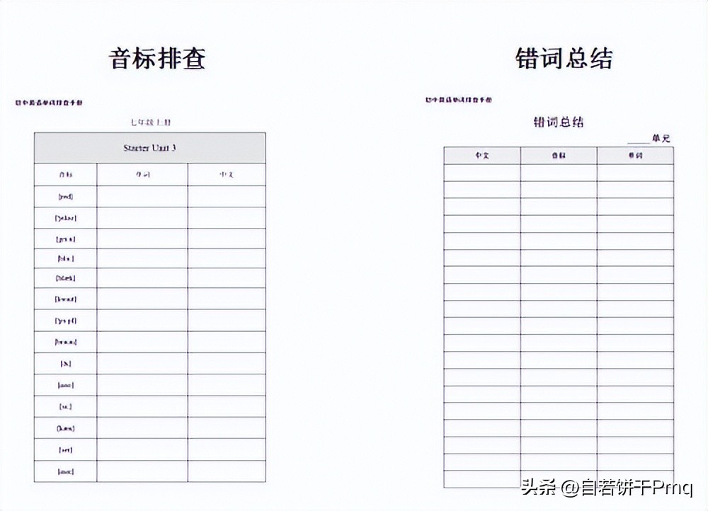 《英语单词排查手册》——善学英语，不甘人后