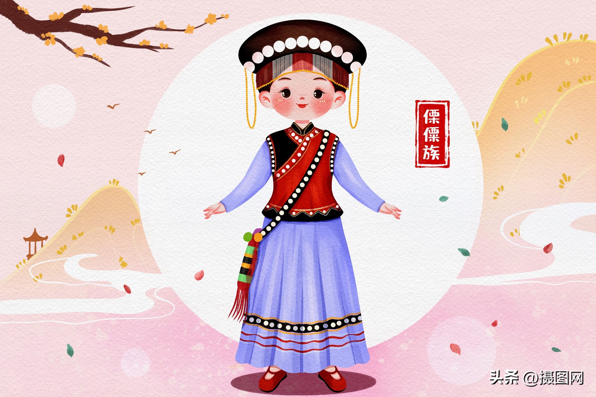 古代手绘服饰图片大全简单又漂亮,传统服饰古风手绘图片