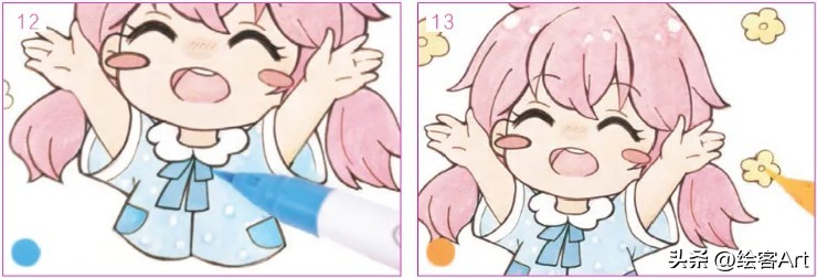 怎么画q版纸娃娃,画q萌版娃娃