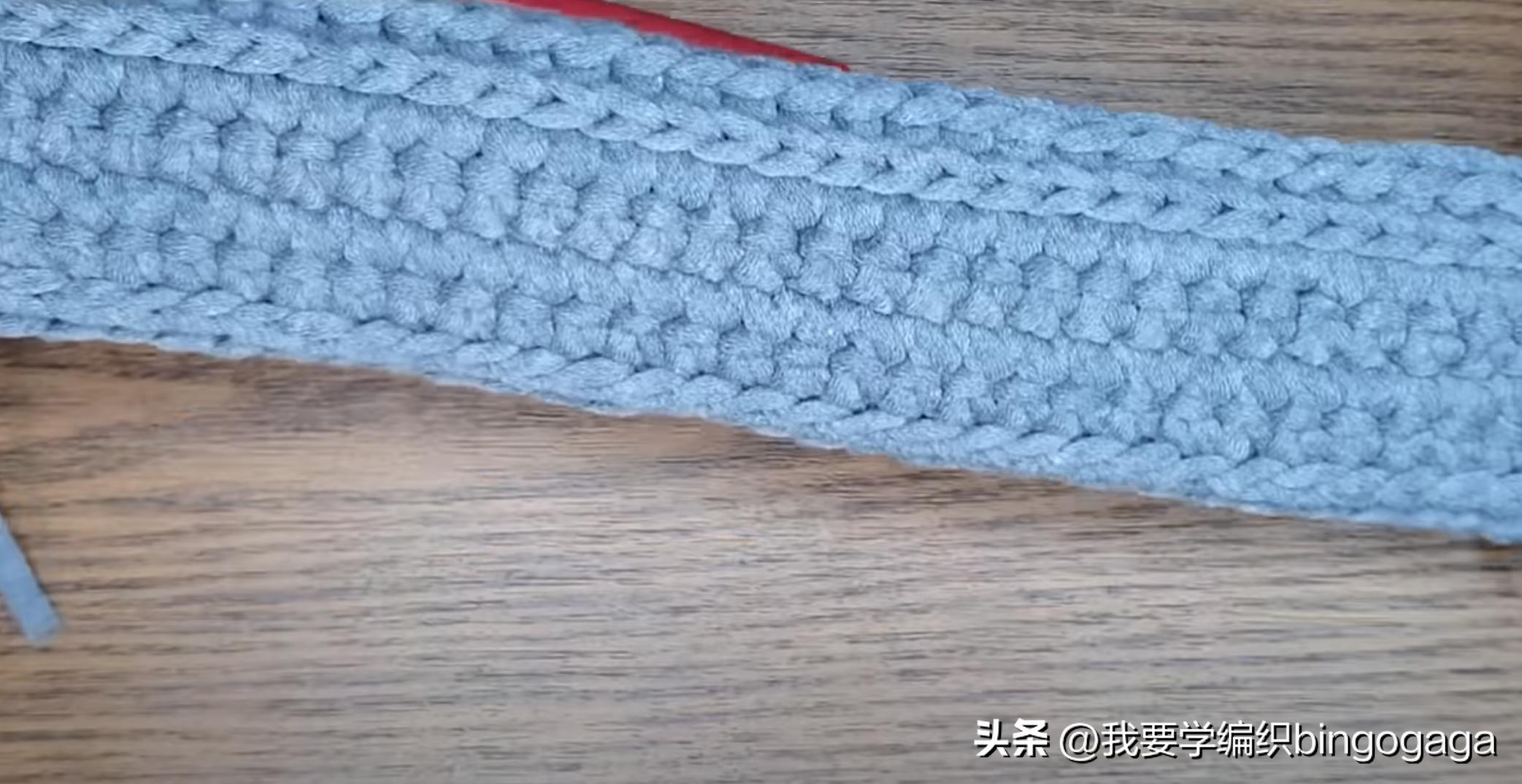 夏季包包钩织教程腋下包,钩包教程简单腋下包