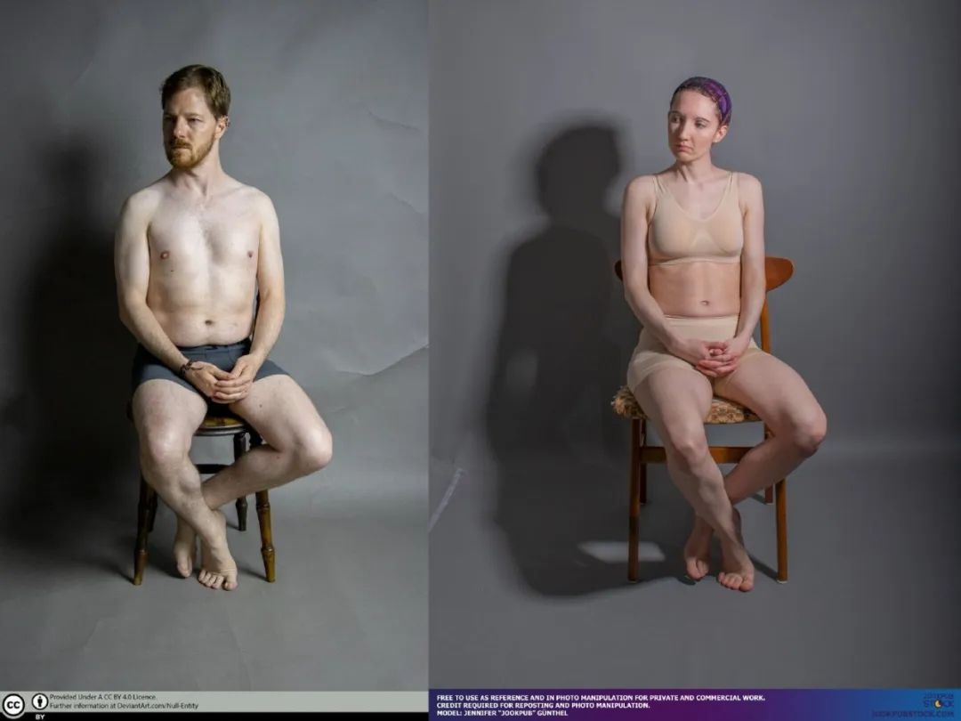 人体坐姿画法速写,速写坐姿人体结构及名称