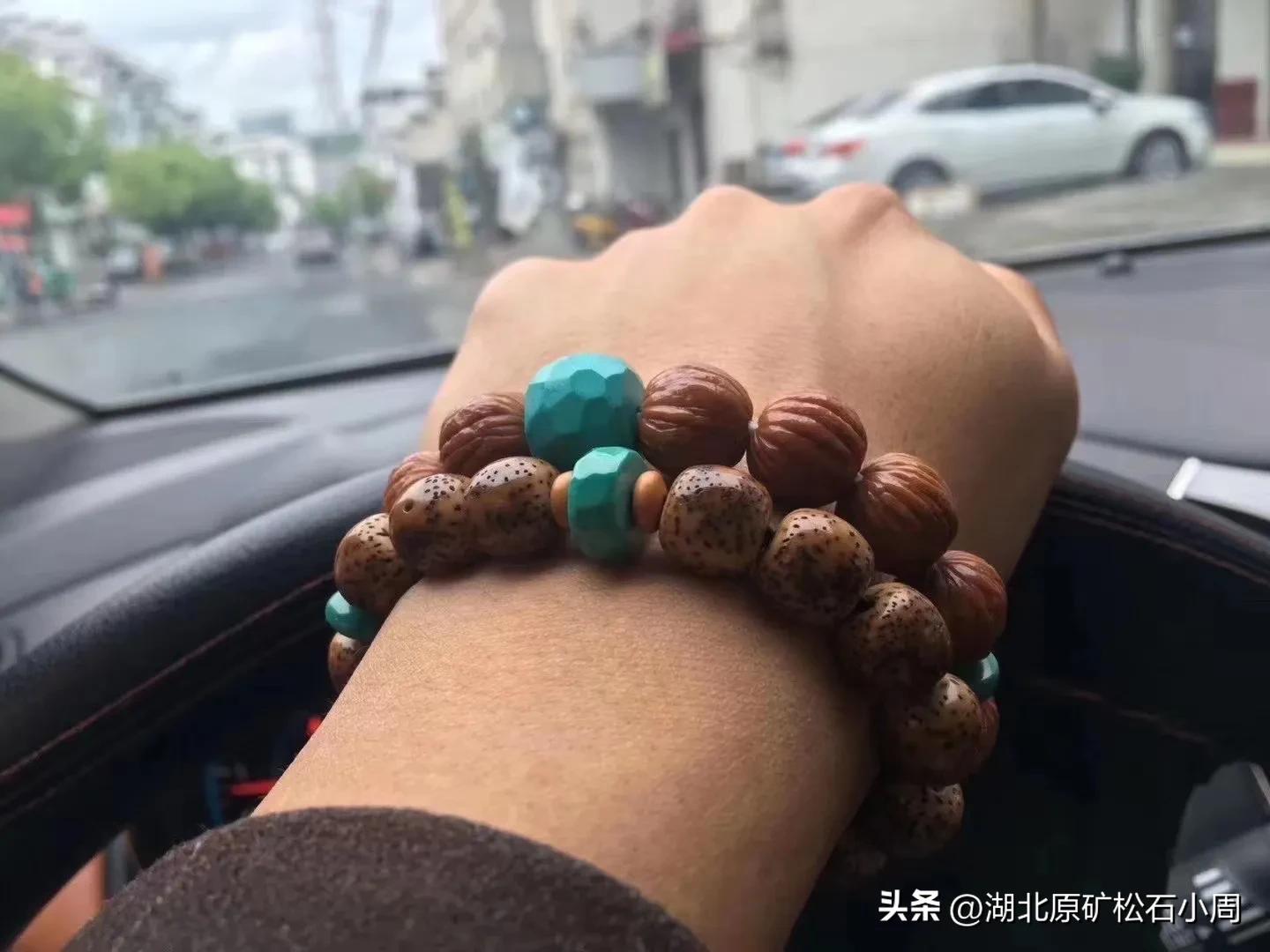 核桃串珠搭配示意图,核桃串珠搭配