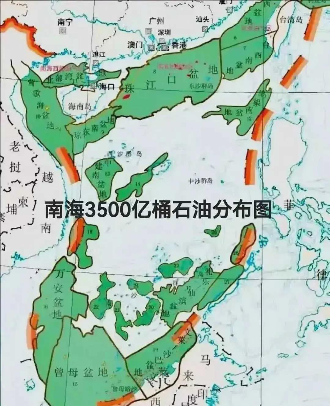 中国目前在南海开采的石油有多少,南海的石油储量和中东相比怎么样