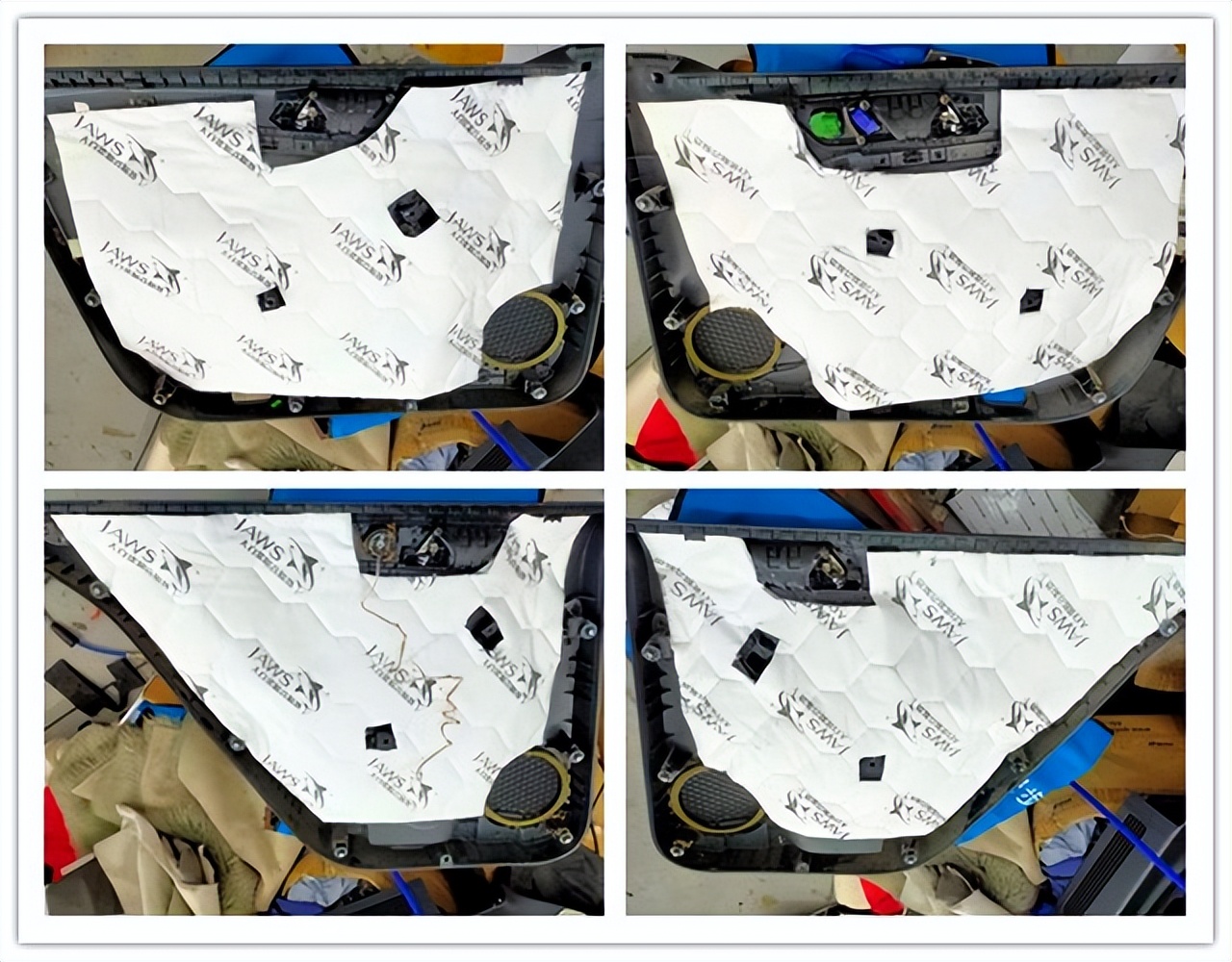 23款大众速腾超越改装中低音喇叭,大众速腾无损升级三分频音响