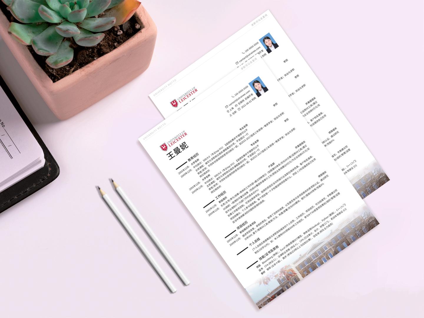 莱斯特个人简历,莱斯特大学海归就业