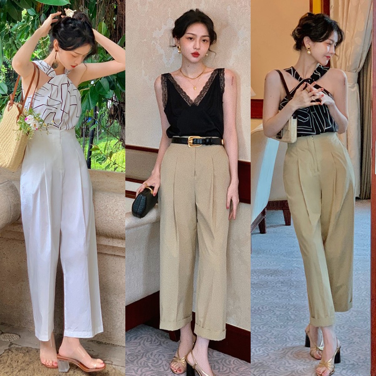 夏日穿这些裤子让你显瘦又显腿长,小个子显瘦显腿长裤子推荐