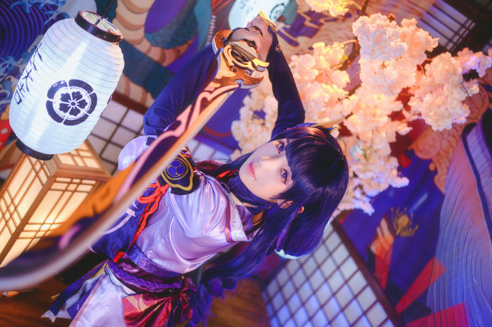 原神雷电cos图片,cos原神雷电