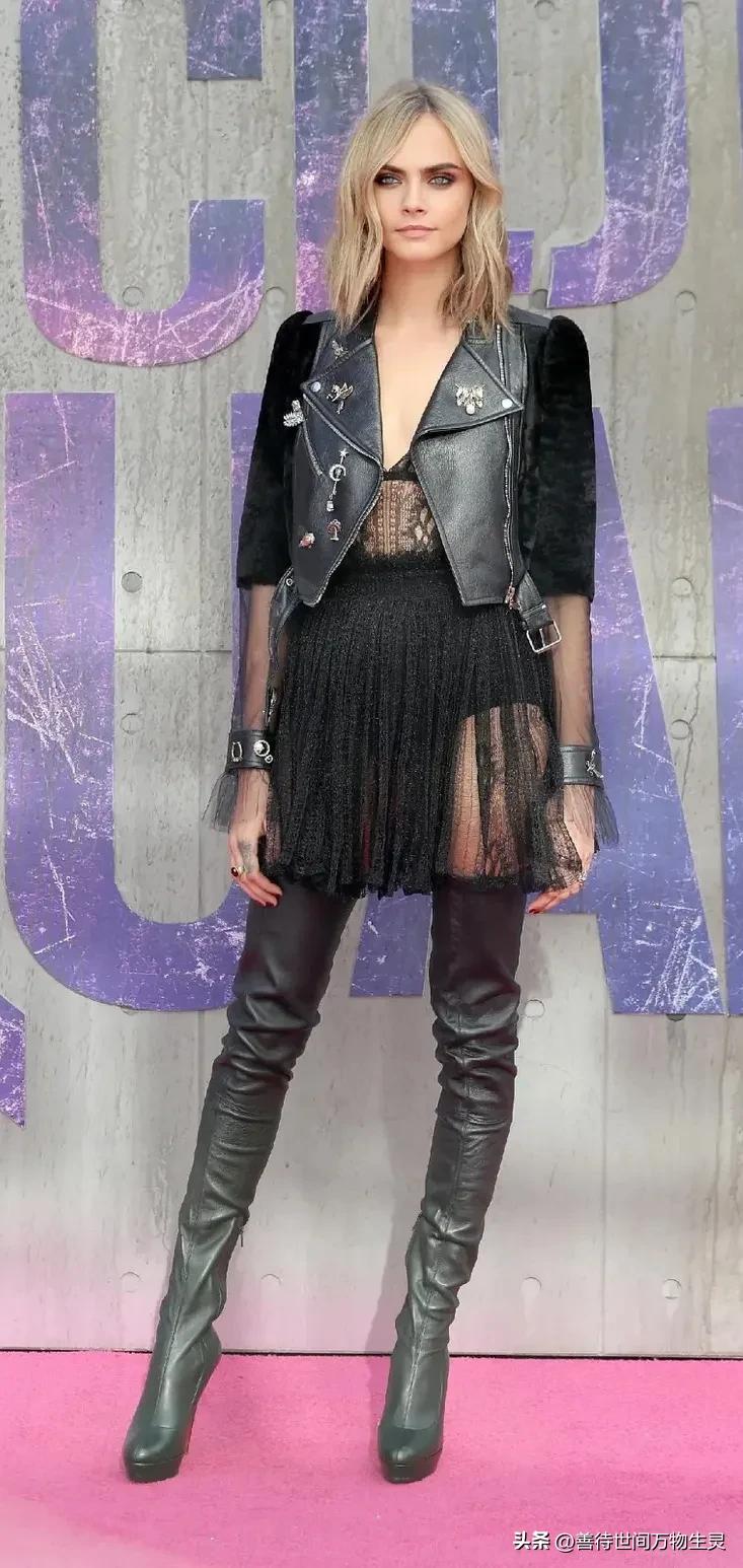 英国超模卡拉迪瓦伊,英国超模卡拉迪瓦伊海边