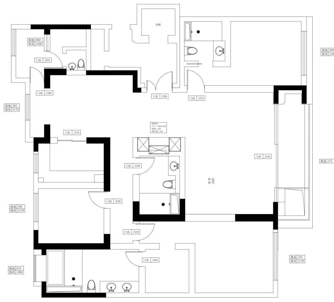 龙盛福新里217平米,龙盛福新里217平方样板间
